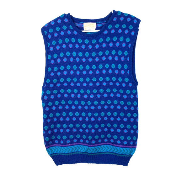 Vintage Pendleton Wool Polka Dot Blend Golf Pullover Sweater Vest Large - Picture 1 of 5